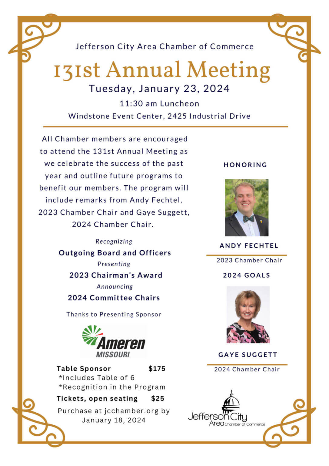 Annual Meeting - Jefferson City Area Chamber of Commerce